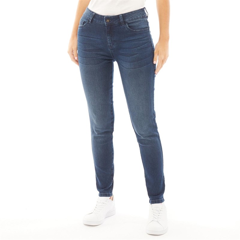 Buy Fluid Womens Skinny Jeans Dark Blue