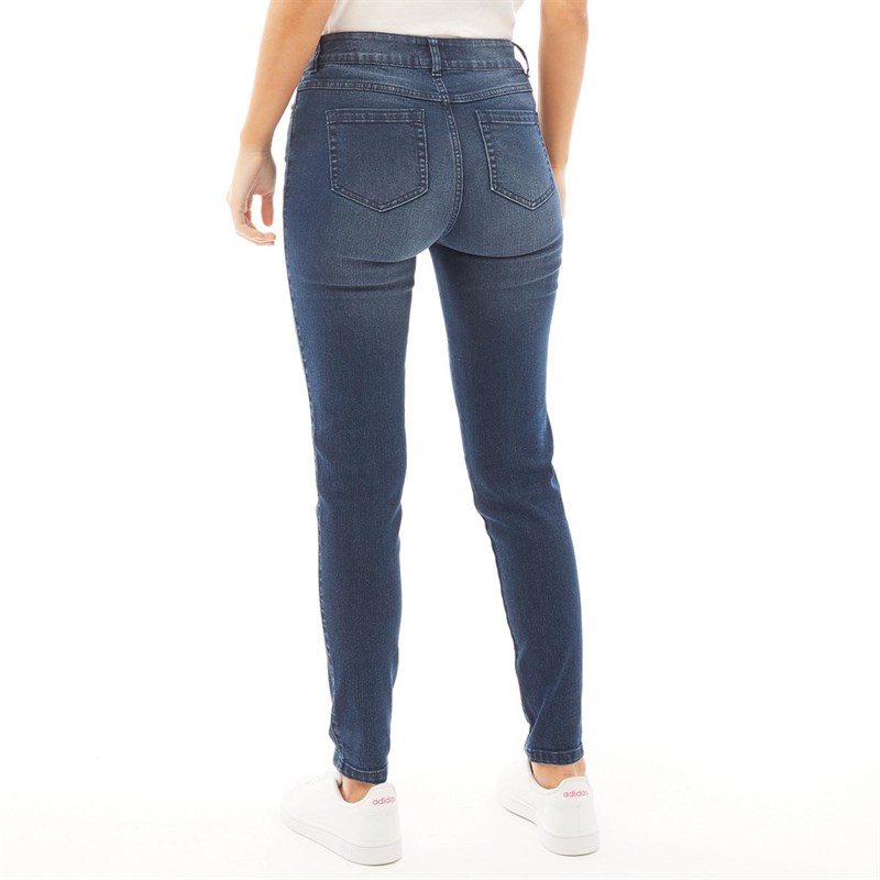 Buy Fluid Womens Skinny Jeans Dark Blue