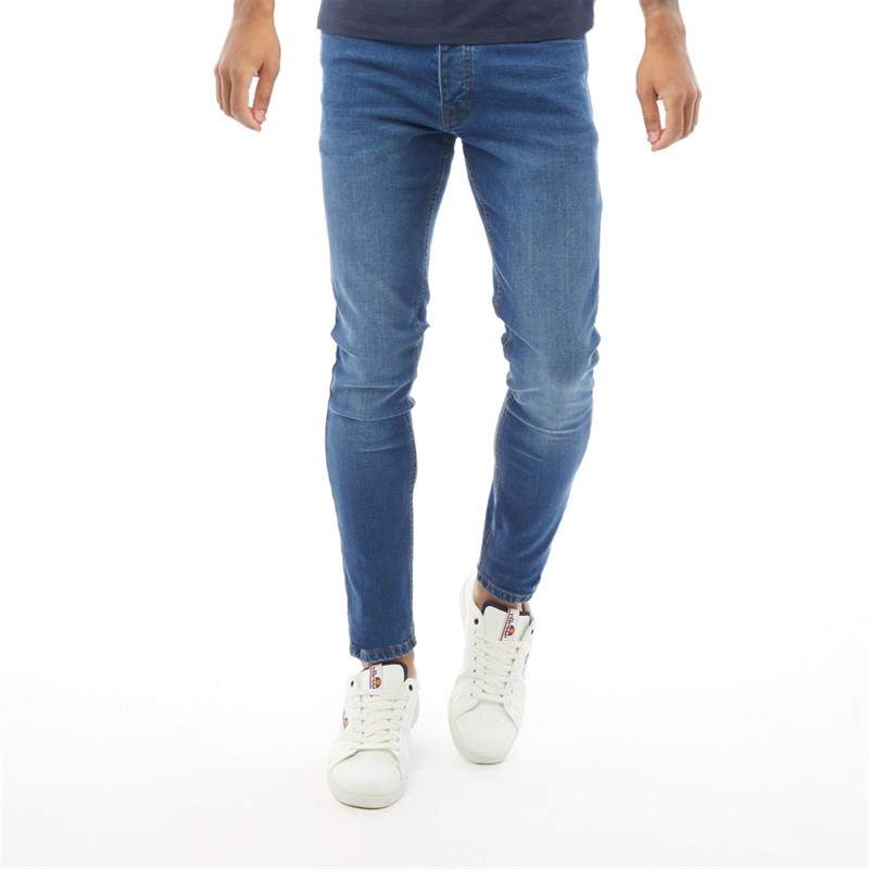 Buy Fluid Mens Stretch Skinny Fit Jeans Mid Wash
