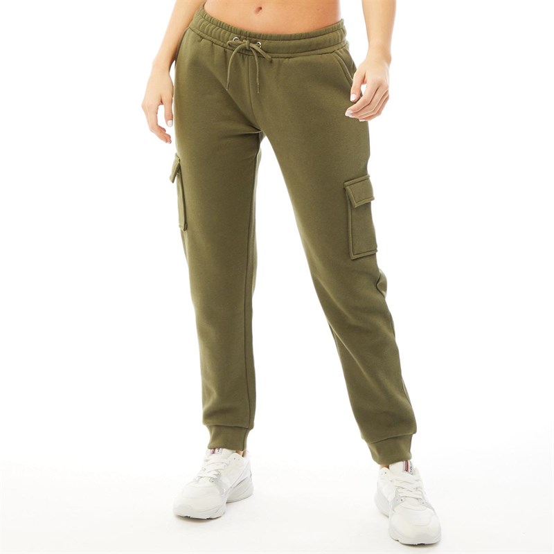 Buy Fluid Womens Cargo Joggers Khaki