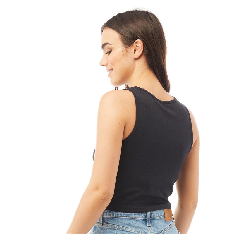 Buy Fluid Womens Cropped Vest Black