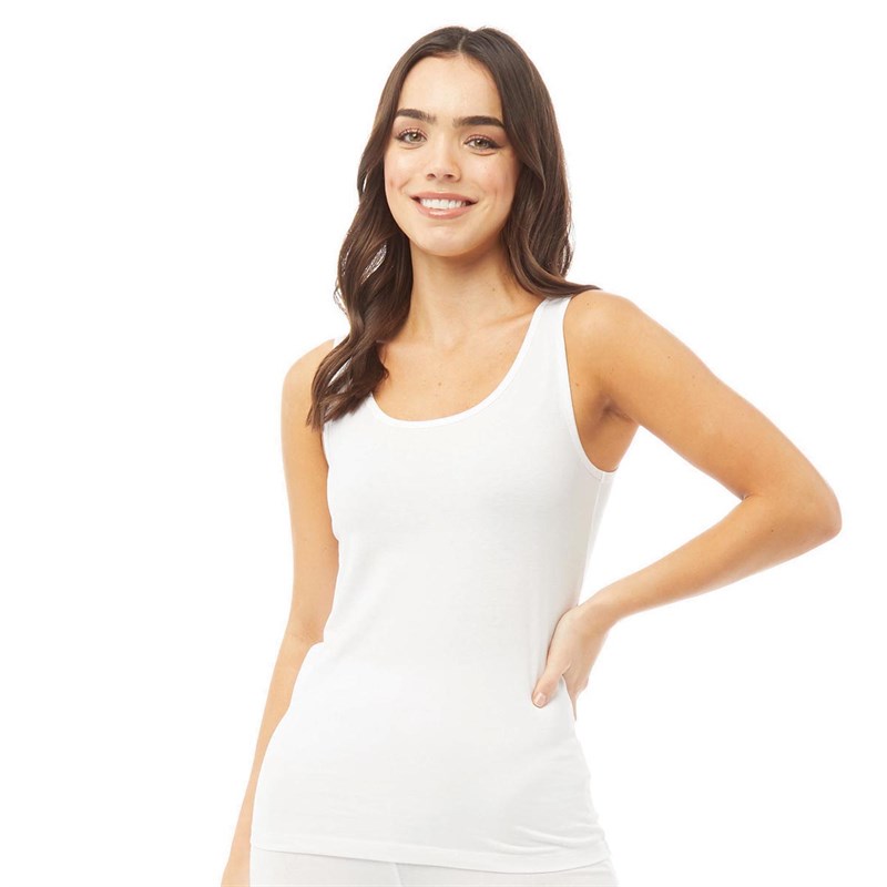 Buy Fluid Womens Organic Cotton Vest White