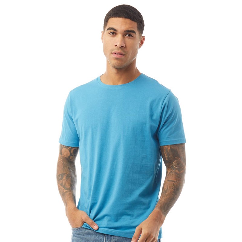 Buy Fluid Mens Organic Cotton TShirt Blue