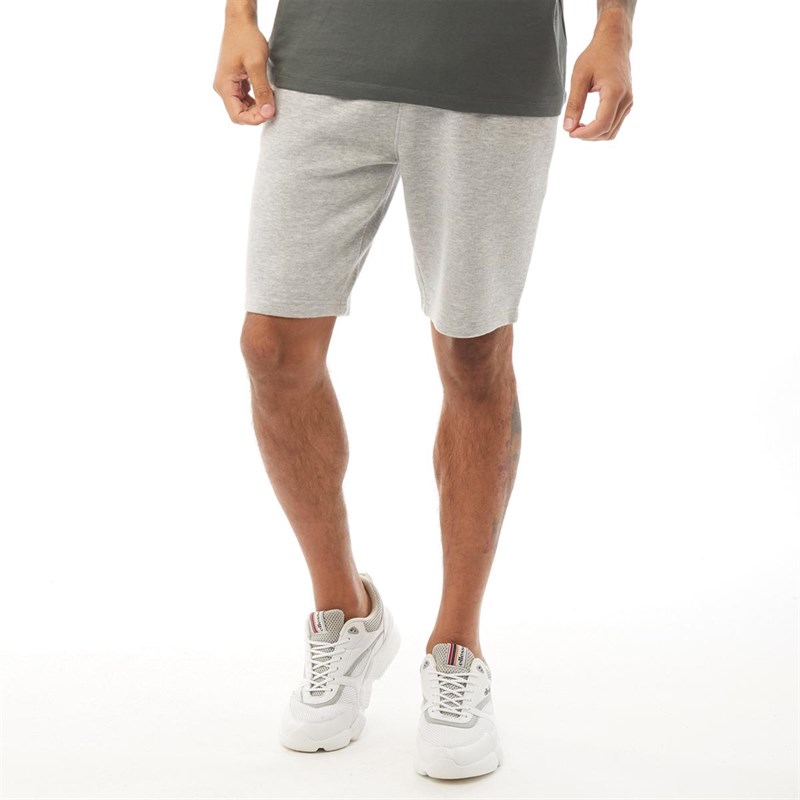 Buy Fluid Mens Cotton/Recycled Polyester Fleece Shorts Mid Grey Marl
