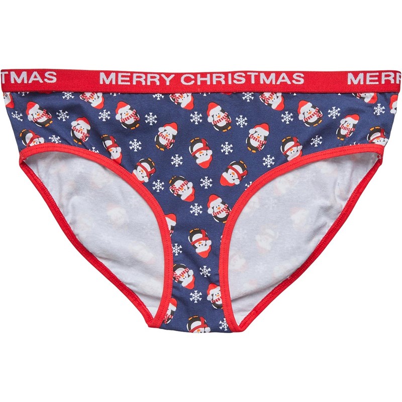 Buy Fluid Womens Novelty Penguin Brief Navy