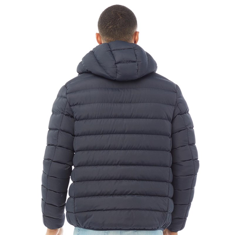 Buy Fluid Mens Hooded Puffer Jacket Navy