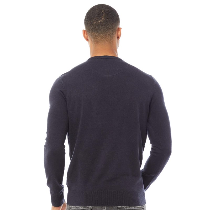 Buy Fluid Mens Crew Neck Sweater Navy
