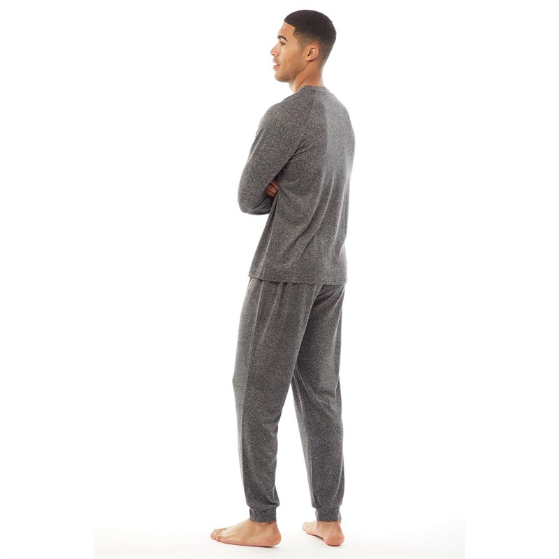Buy Fluid Mens Snit Lounge Set Charcoal
