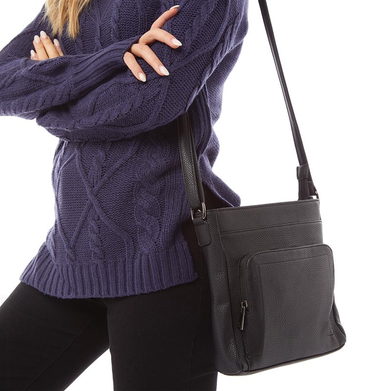 Buy Fluid Womens Messenger Bag Black