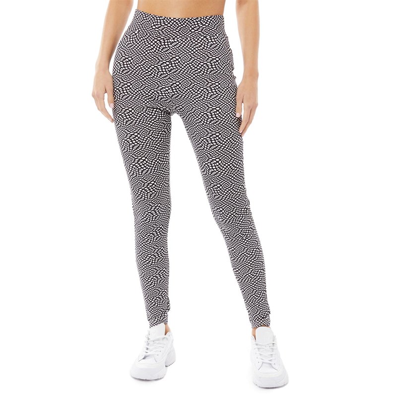 Buy Fluid Womens Printed Leggings Black/Ecru Print