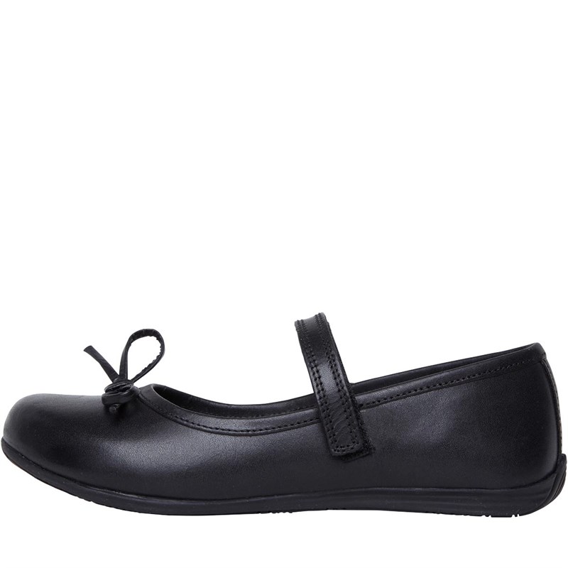 Buy Fluid Junior Girls Leather Ballerina Shoes Black