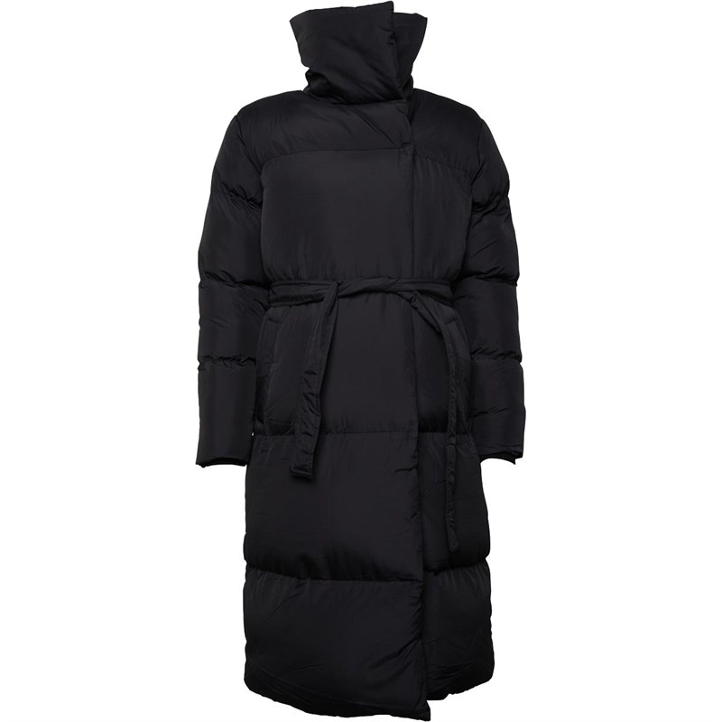Buy Fluid Womens Duvet Jacket With Tie Belt Black