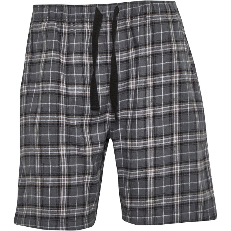 Buy Fluid Mens Pyjama Shorts Black/Grey