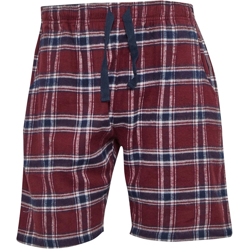 Buy Fluid Mens Pyjama Shorts Burg/Navy