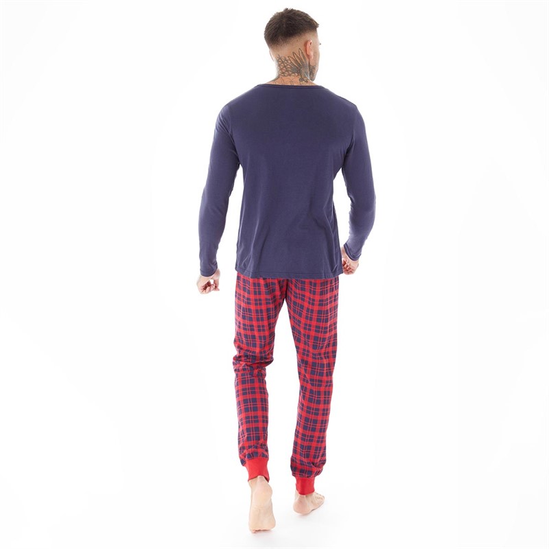 Buy Fluid Mens Christmas Family Pyjama Set Navy/Multi
