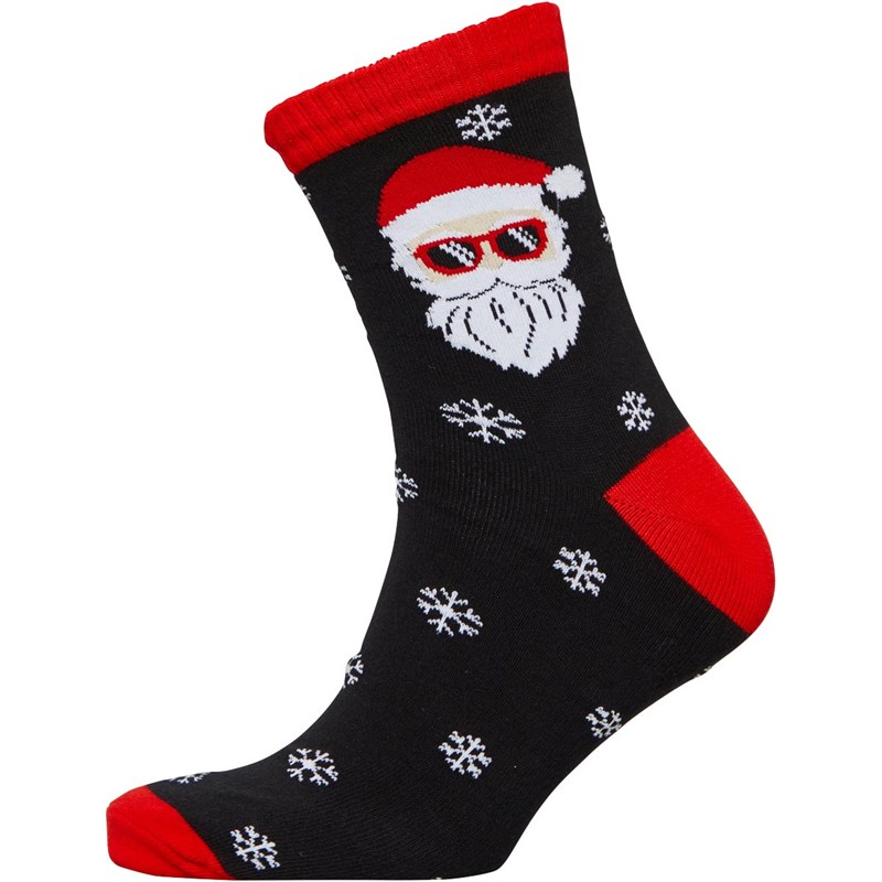 Buy Fluid Mens Novelty Santa Socks Black/Red
