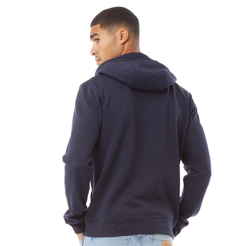 Buy Fluid Mens Stripe Chest Hoodie Navy