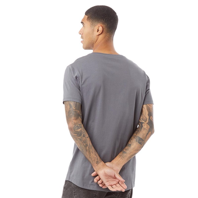 Buy Fluid Mens Longline TShirt Irongate