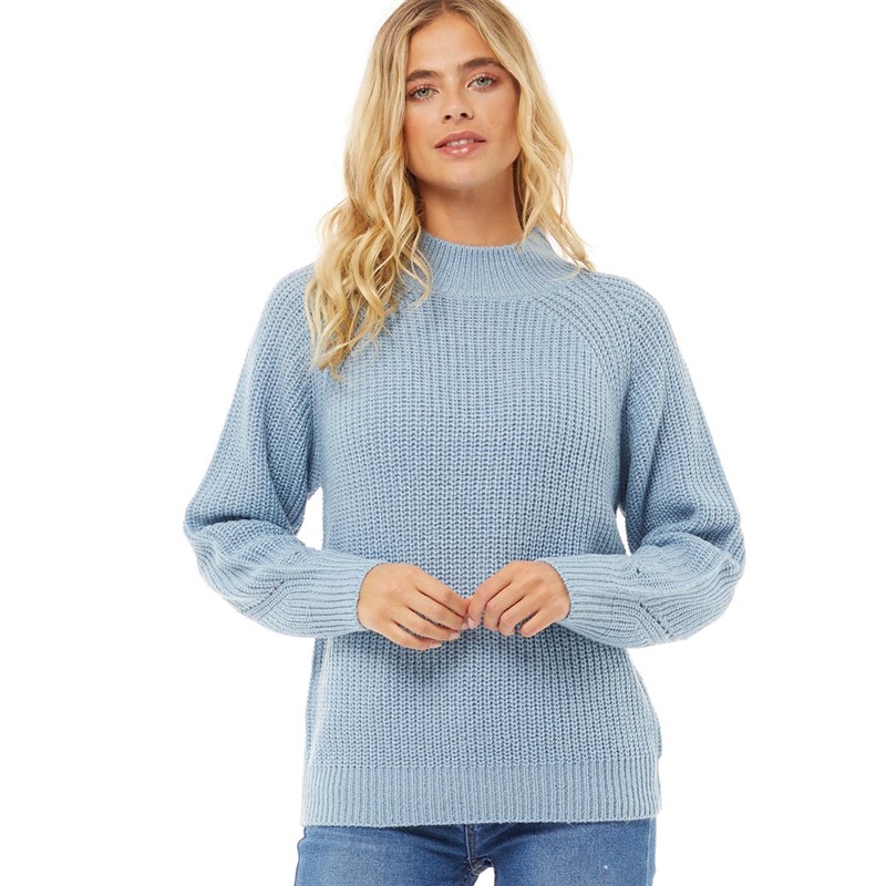 Buy Fluid Womens Crew Neck Sweater Blue