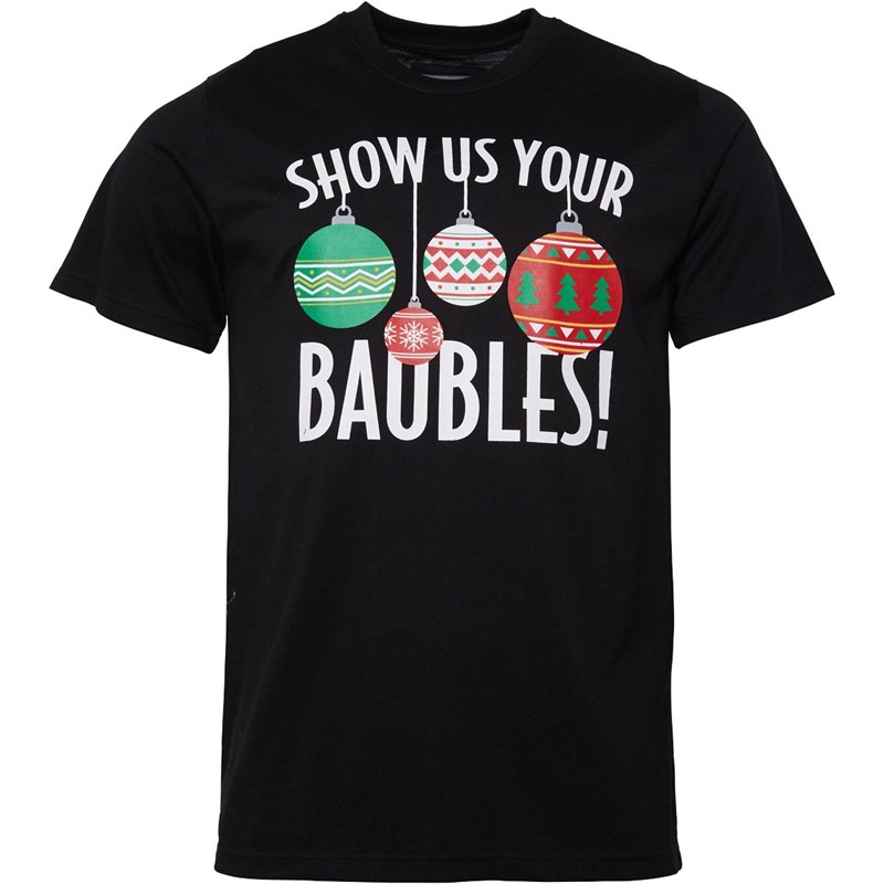 Køb Fluid Herre Christmas Novelty Tshirts Sort