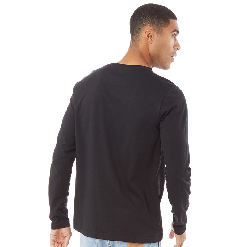 Buy Fluid Mens Long Sleeve Top Black