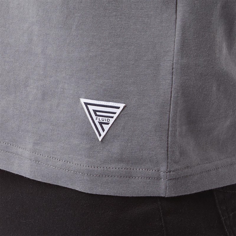 Buy Fluid Mens Long Sleeve Raglan Top Irongate/Black