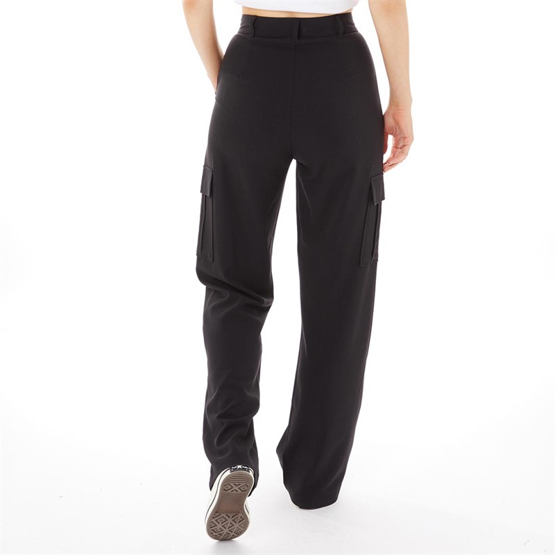 Buy Fluid Womens Cargo Trousers Black