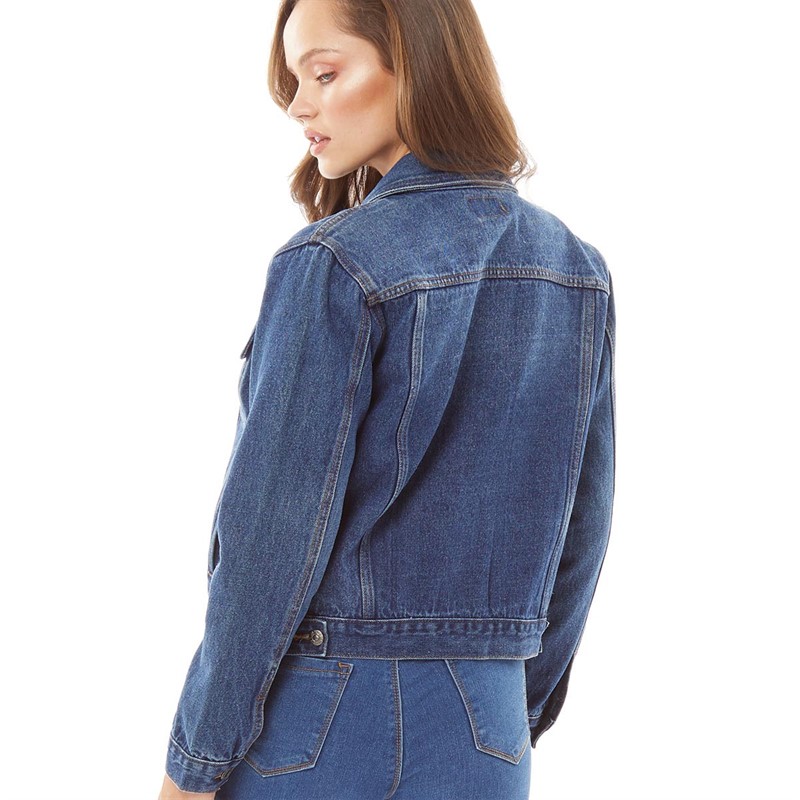 Buy Fluid Womens Denim Jacket Dark Wash