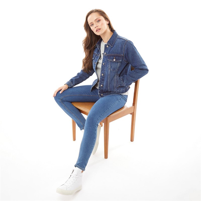 Buy Fluid Womens Denim Jacket Dark Wash