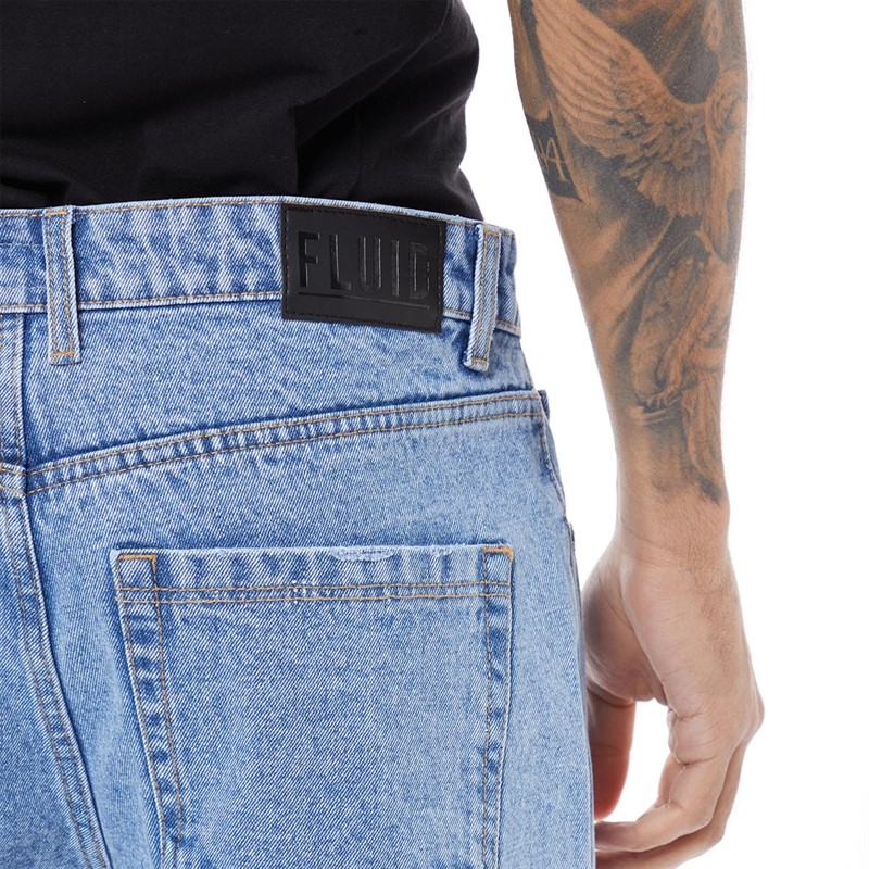 Buy Fluid Mens Baggy Jean Light Wash