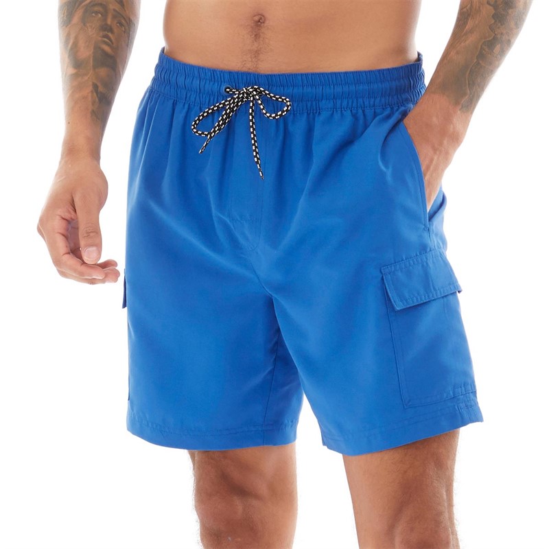 Buy Fluid Mens Cargo Swim Shorts Cobalt