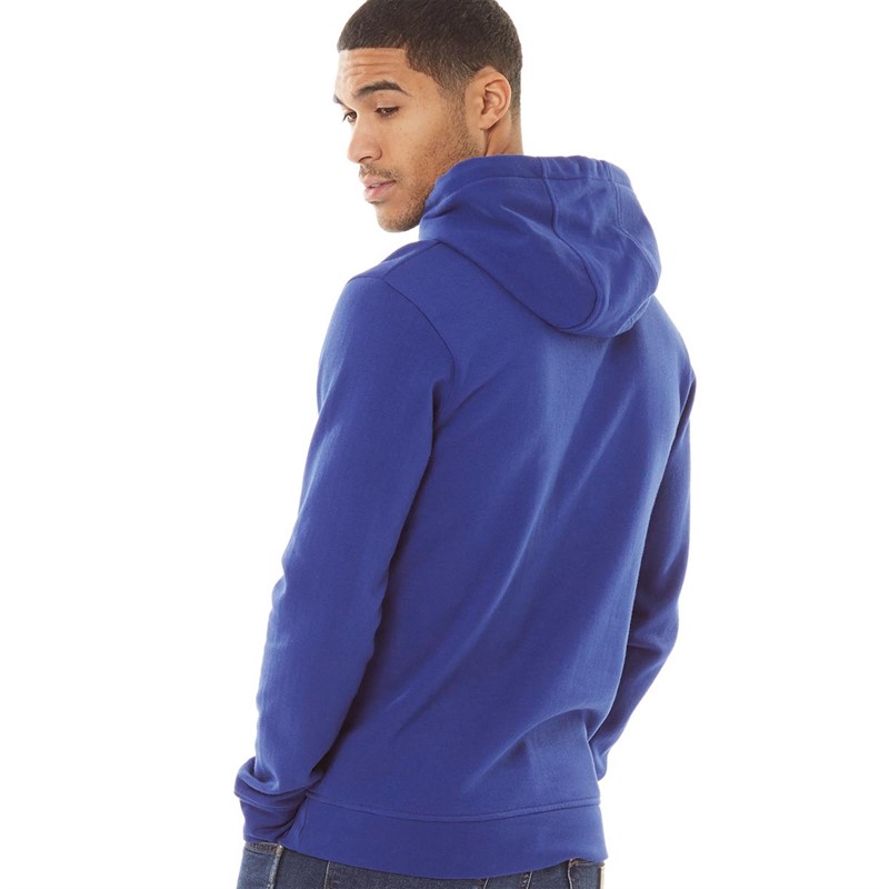 Buy Fluid Mens Chest Stripe Hoodie Bellwether Blue/White/Simply Green