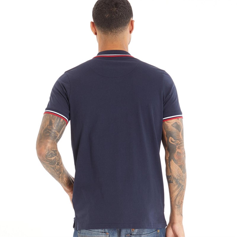 Buy Fluid Mens Jersey Polo Shirt Navy