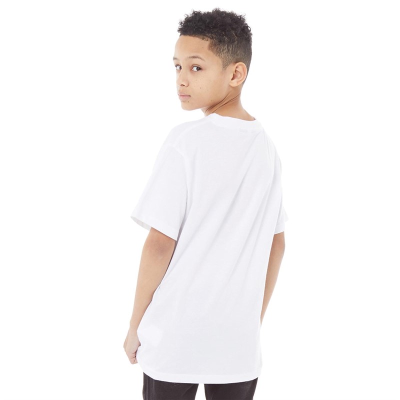 Buy Fluid Boys Tiger Print TShirt White