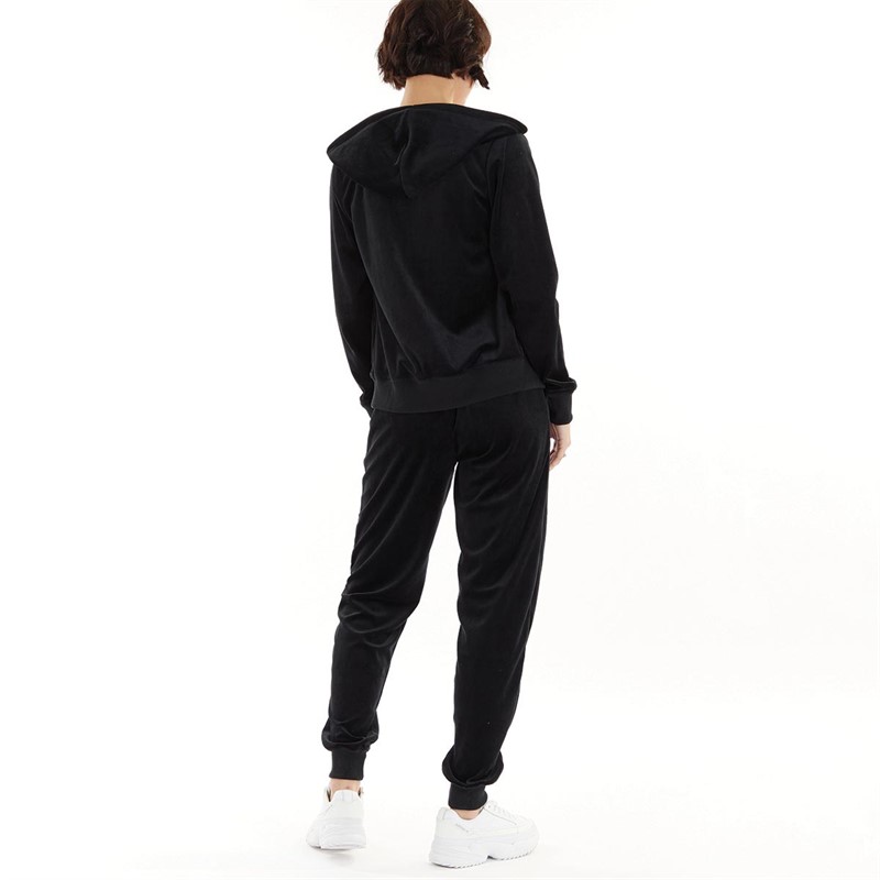 Buy Fluid Womens Ladies Velour Tracksuit Black