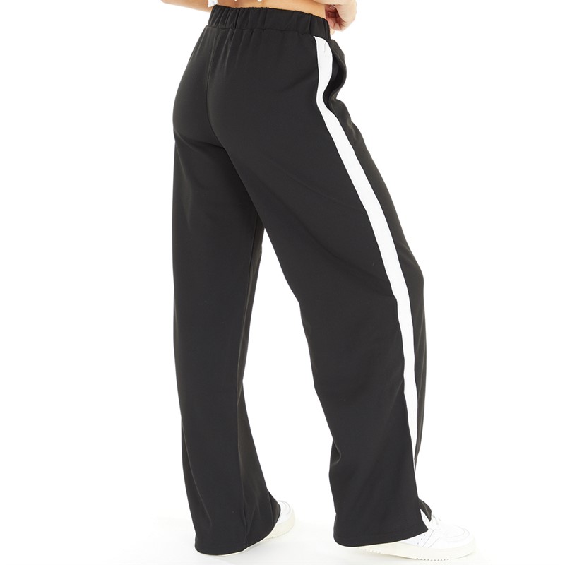 Buy Fluid Womens Side Panel Trousers Black/White