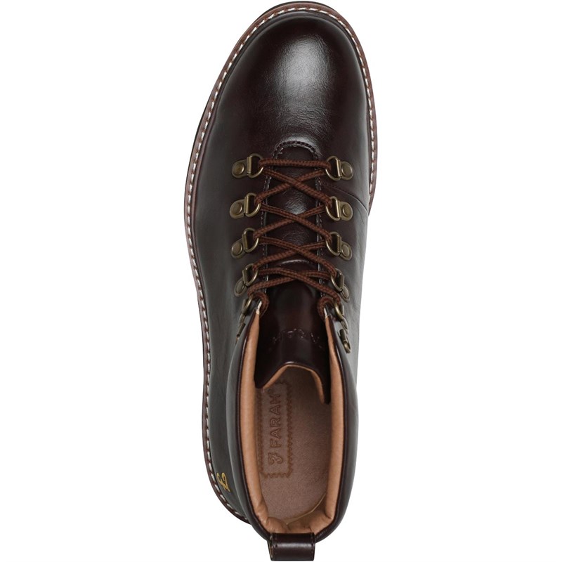 Buy FARAH Mens Jamie Boots Dark Brown