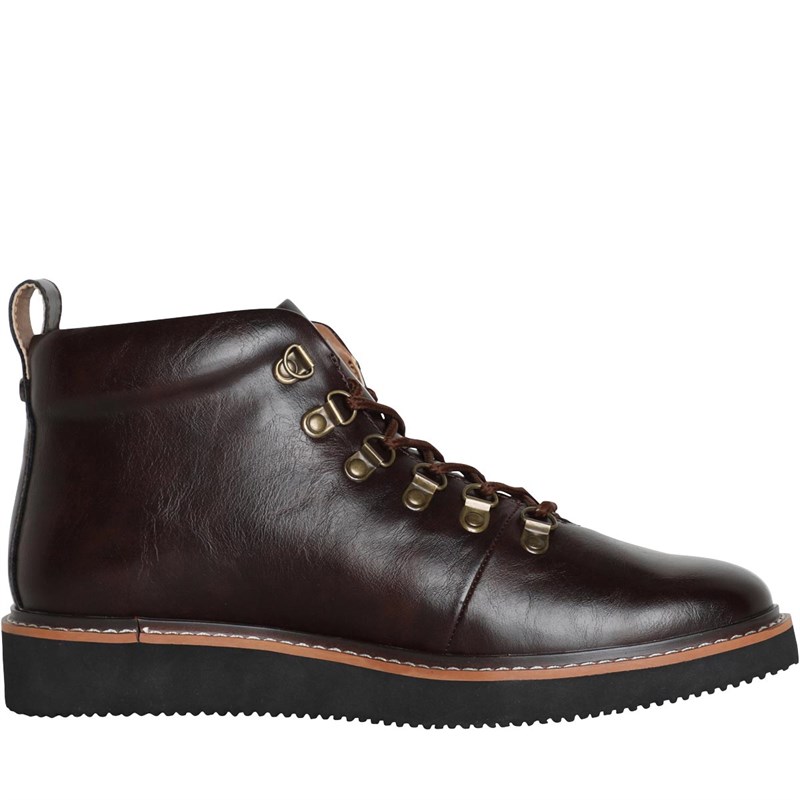 Buy FARAH Mens Jamie Boots Dark Brown