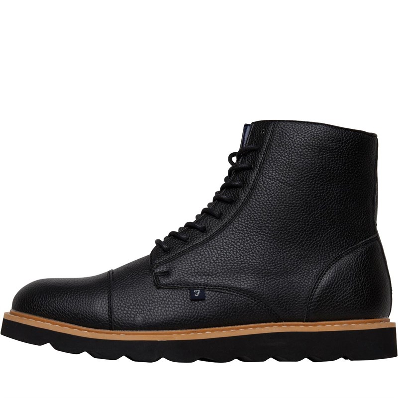 Buy FARAH Jeans Mens Margo Boots Black