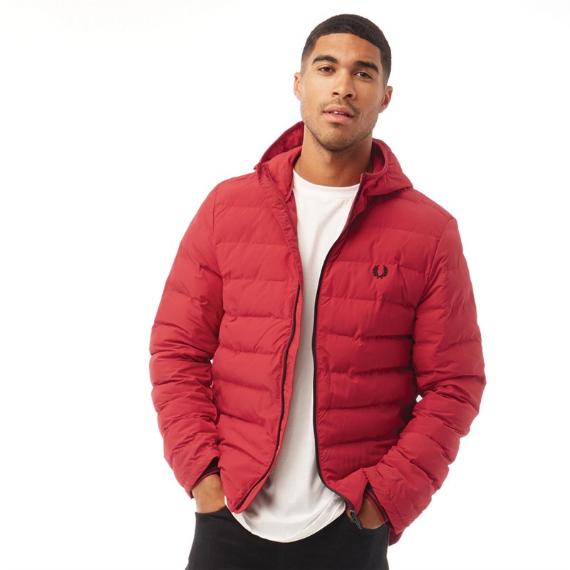 Buy Fred Perry Mens Insulated Hooded Jacket Siren