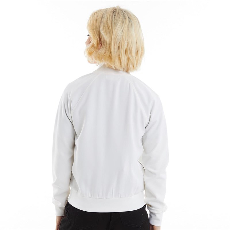 Buy Fred Perry Womens Tape Detail Track Jacket White