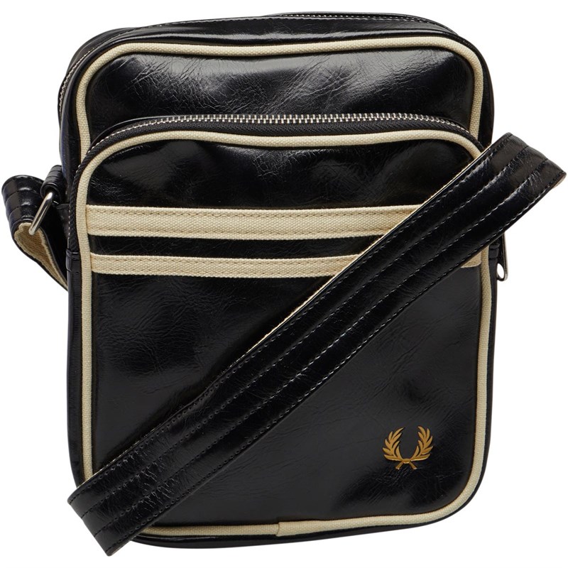 Fred Perry Herren Messenger Tasche Schwarz