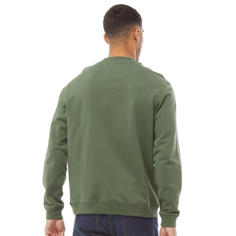 Buy Fred Perry Mens Branded Sweatshirt Washed Green