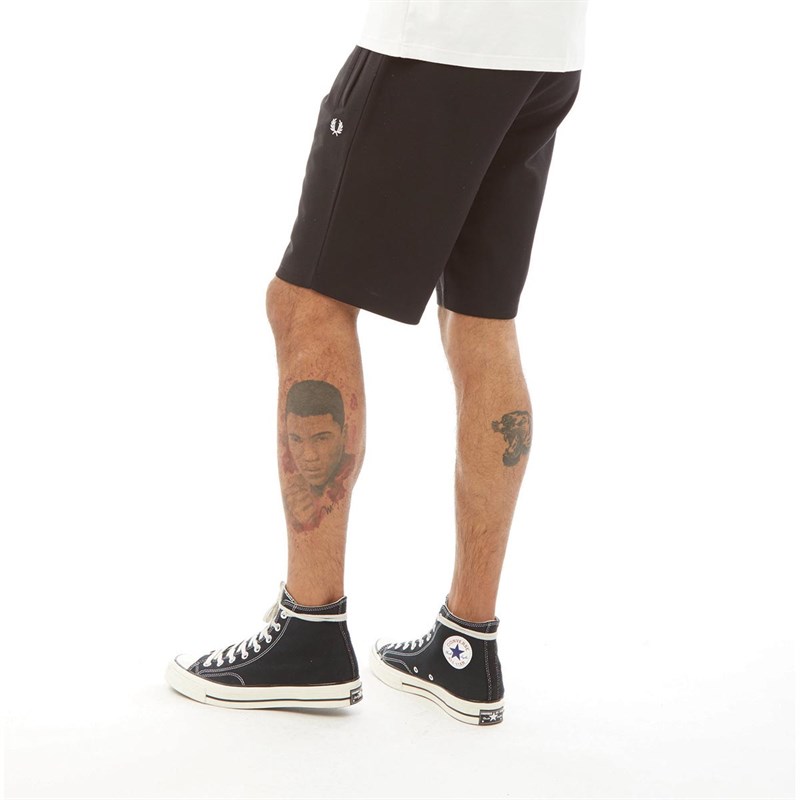 Buy Fred Perry Mens Tricot Track Shorts Black