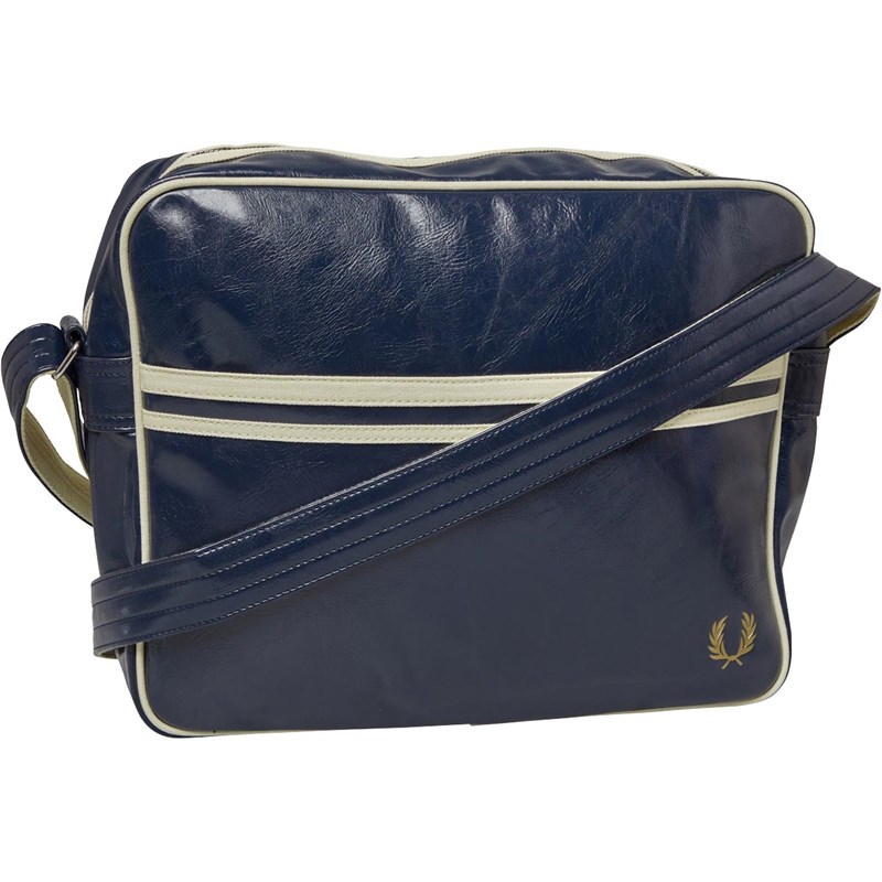 Buy Fred Perry Mens Classic Shoulder Bag Navy/Ecru