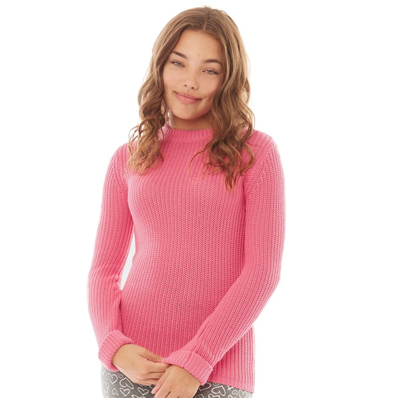 Buy Board Angels Girls Crew Neck Sweater Pink