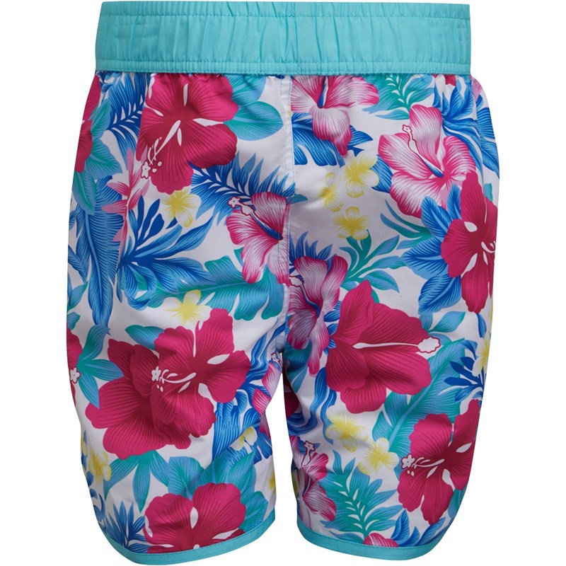 Buy Board Angels Girls Printed Board Shorts Turquoise/Multi