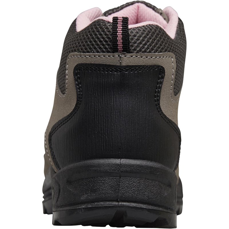 Buy Board Angels Girls Velcro Strap Hiking Boots Grey/Pink