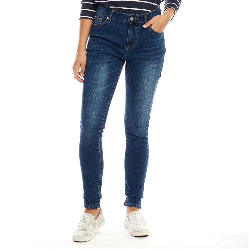 Buy Board Angels Womens Skinny Jeans Mid Blue Wash