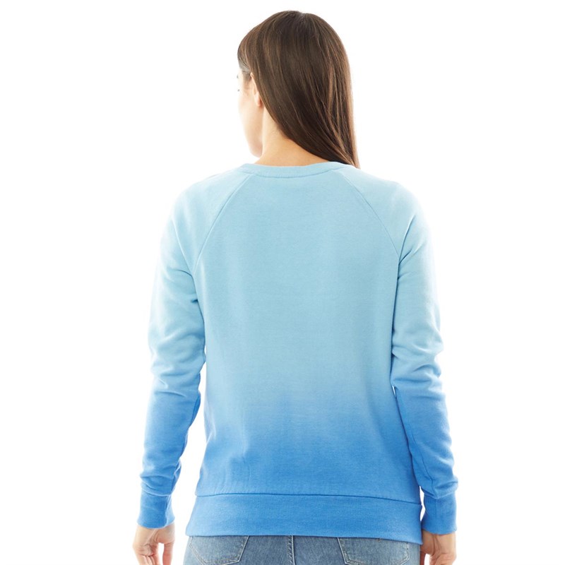 Board Angels Dames Dip Dye Sweaters Blauw